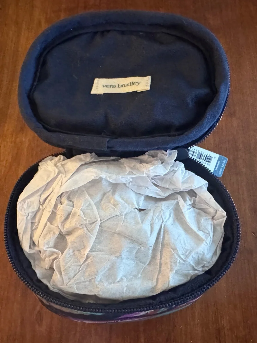 Vera Bradley Quilted Striped Mini Zip Case